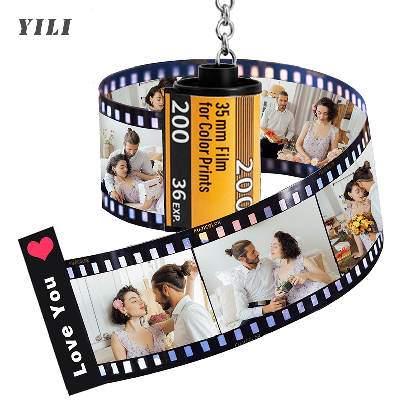 Conventional Reel - Персонализированные брелоки-фотоальбомы с фотопленкой и несколькими