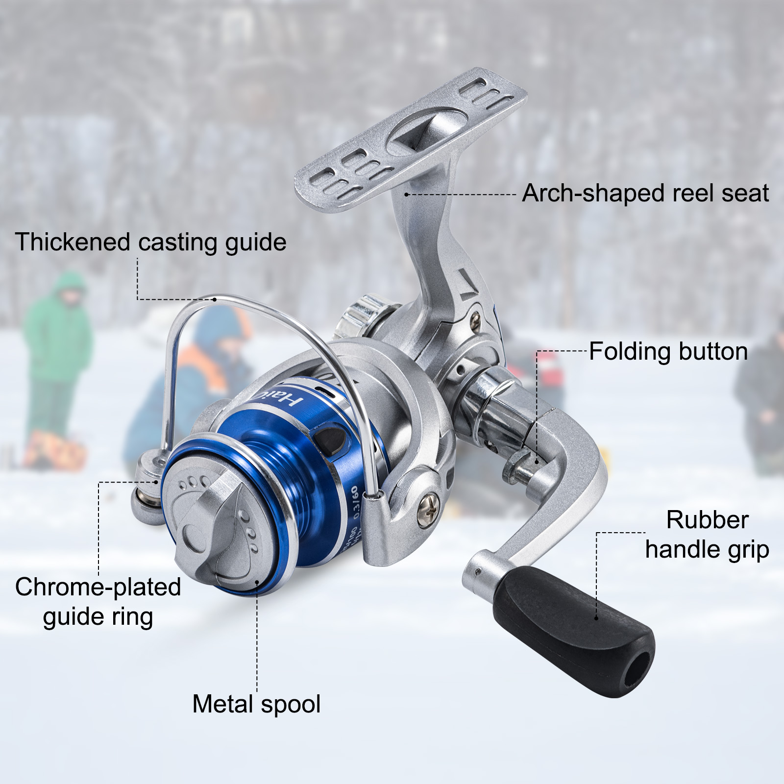 Новые катушки Goture для зимне – обзор и цена Ice Fishing Reel